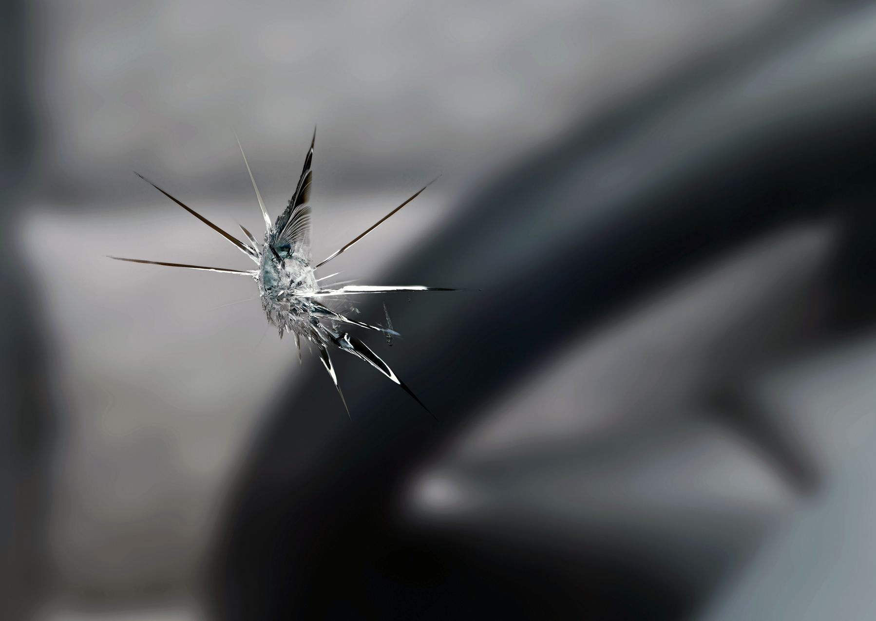 Impact sur pare-brise